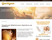 Tablet Screenshot of gina-voyance.com